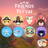 Friends of Teyvat Button Bundle - Swirlite