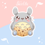 Totoro Boba Holographic Sticker - Swirlite