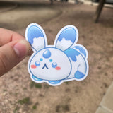 Year of the Water Bunny Holographic Sticker - Swirlite