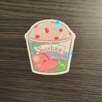 Cherubi’s Cherry Gracidea Ice-Cream Holographic Sticker - Swirlite