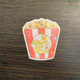 Yamper's Buttery Popcorn Holographic Sticker - Swirlite